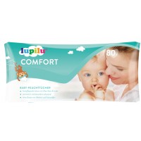 Дитячі вологі серветки Lupilu Comfort Baby, 80 шт